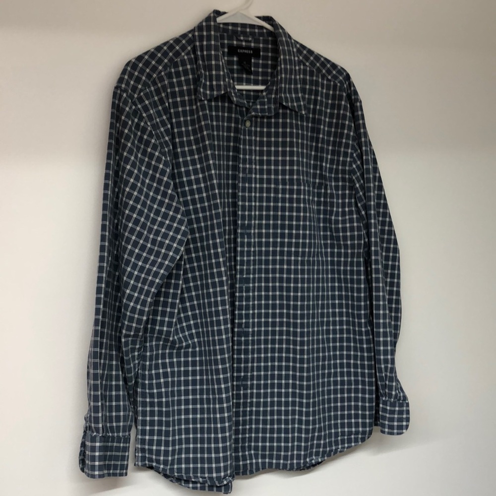 Men’s Long Sleeve Button Down Shirt XL